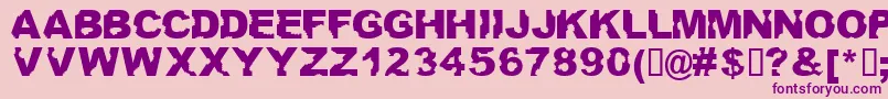 Ateupwithdumbass Font – Purple Fonts on Pink Background