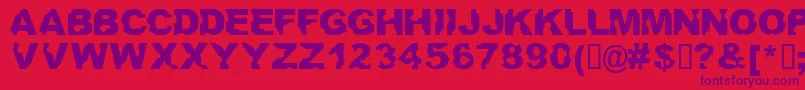 Ateupwithdumbass Font – Purple Fonts on Red Background