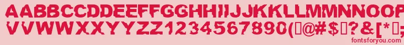 Ateupwithdumbass Font – Red Fonts on Pink Background