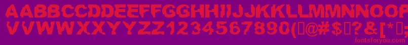 Ateupwithdumbass Font – Red Fonts on Purple Background