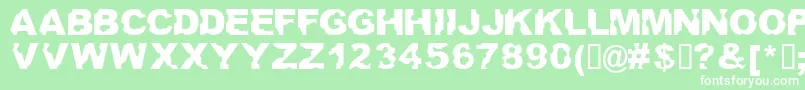 Ateupwithdumbass Font – White Fonts on Green Background