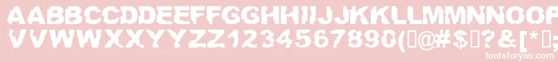 Ateupwithdumbass Font – White Fonts on Pink Background