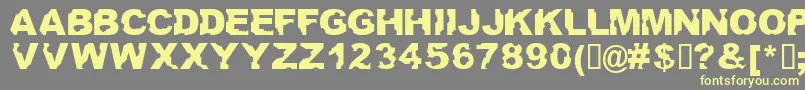 Ateupwithdumbass Font – Yellow Fonts on Gray Background