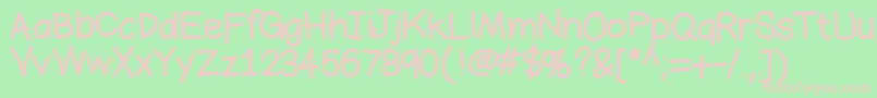 Bromine Font – Pink Fonts on Green Background