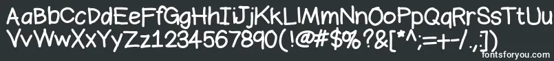 Шрифт Bromine – белые шрифты на чёрном фоне