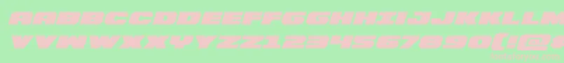 Bummerexpandital Font – Pink Fonts on Green Background