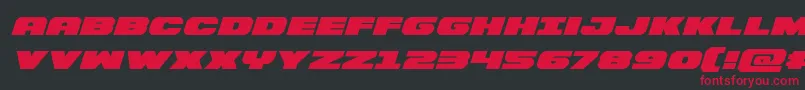Bummerexpandital Font – Red Fonts on Black Background