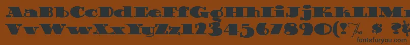 Guinnessextrastout Font – Black Fonts on Brown Background