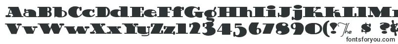 Guinnessextrastout-fontti – erittäin leveät fontit