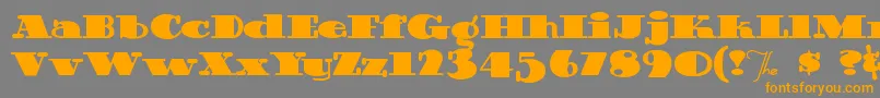 Guinnessextrastout Font – Orange Fonts on Gray Background