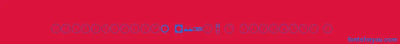 More about Clockso Font Clockso Font – Blue Fonts on Red Background