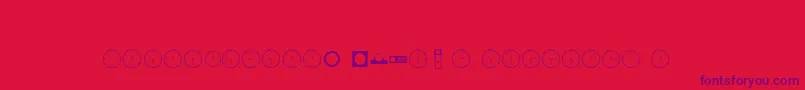 Clockso Font – Purple Fonts on Red Background