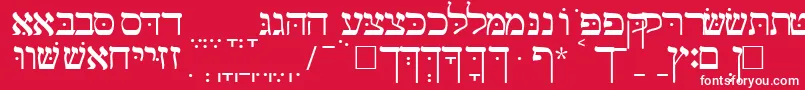 GalilsskRegular Font – White Fonts on Red Background