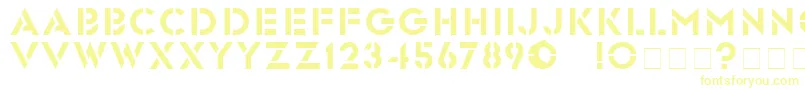 GlastenBold Font – Yellow Fonts