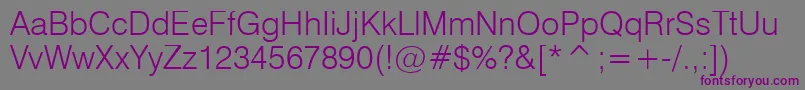 Genevalght Font – Purple Fonts on Gray Background