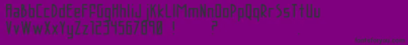 Czcionka AcBrodie – czarne czcionki na fioletowym tle