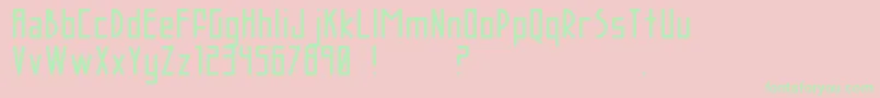 AcBrodie Font – Green Fonts on Pink Background