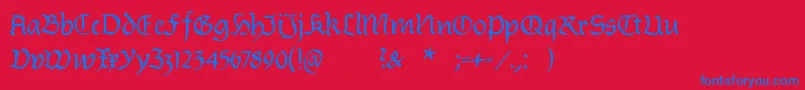 fuente Burtinomatic – Fuentes Azules Sobre Fondo Rojo