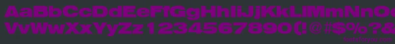 HegelextendedBoldDb Font – Purple Fonts on Black Background