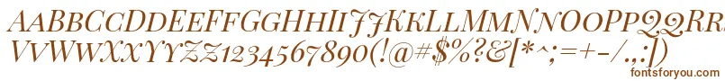 PlayfairDisplayScItalic Font – Brown Fonts