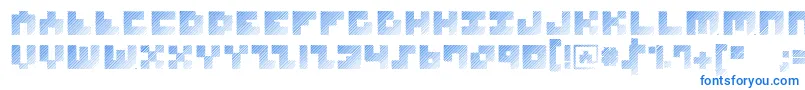 MksquareshatchHeavy-Schriftart – Blaue Schriften
