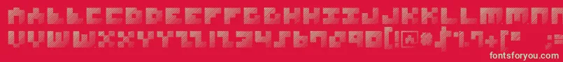 Czcionka MksquareshatchHeavy – zielone czcionki na czerwonym tle