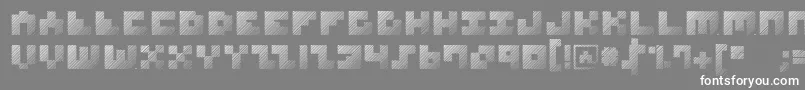 MksquareshatchHeavy Font – White Fonts on Gray Background