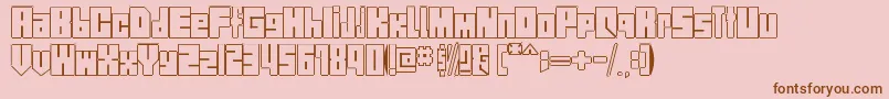 StreetBlock Font – Brown Fonts on Pink Background