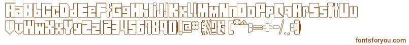 Шрифт StreetBlock – коричневые шрифты на белом фоне