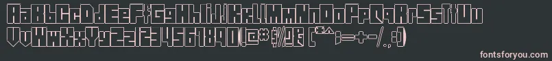 StreetBlock Font – Pink Fonts on Black Background