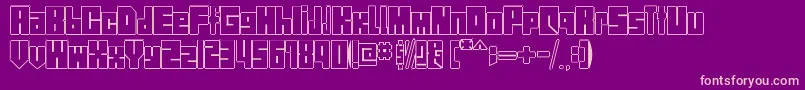 StreetBlock Font – Pink Fonts on Purple Background