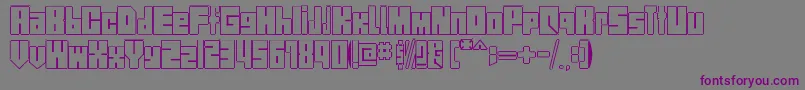 StreetBlock-fontti – violetit fontit harmaalla taustalla