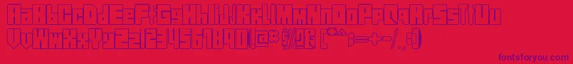 StreetBlock Font – Purple Fonts on Red Background