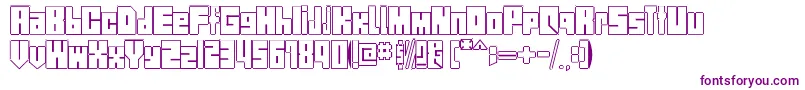 StreetBlock Font – Purple Fonts on White Background