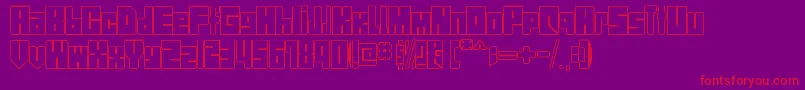 StreetBlock Font – Red Fonts on Purple Background