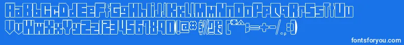 StreetBlock Font – White Fonts on Blue Background