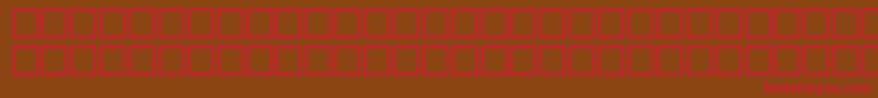 OlivianRegular Font – Red Fonts on Brown Background