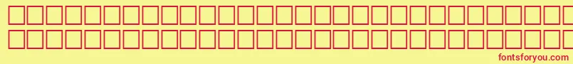 OlivianRegular Font – Red Fonts on Yellow Background