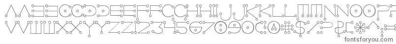 フォントCelestialNormal – 白い背景に灰色の文字