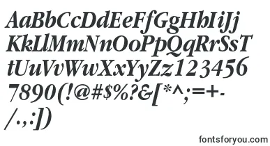 GaramondnarrowcBolditalic font – OTF Fonts