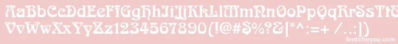 Skazkac Font – White Fonts on Pink Background