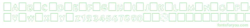 Ghouloutline Font – Green Fonts