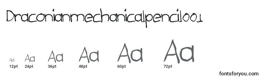 Draconianmechanicalpencil001 Font Sizes
