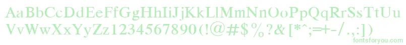 DutchRegular Font – Green Fonts on White Background