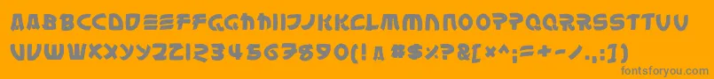 Latinchina Font – Gray Fonts on Orange Background