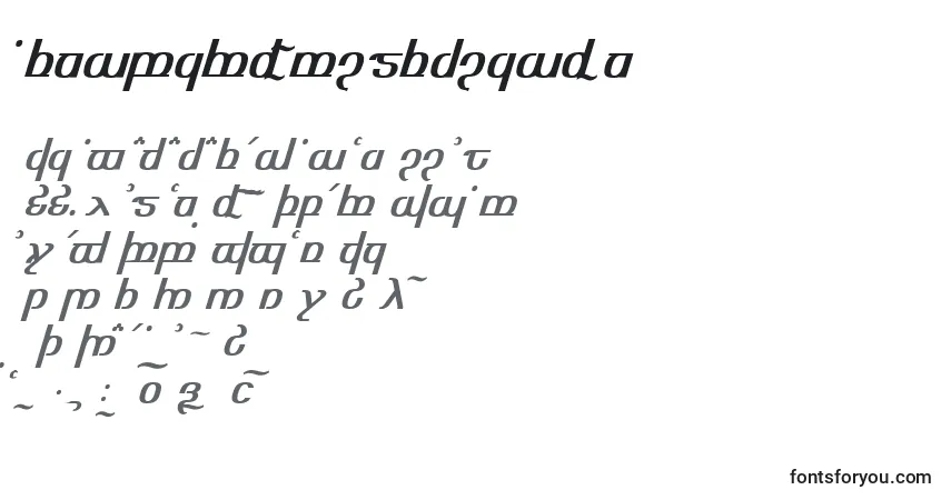 Schriftart Tengwaroptimediagon – Alphabet, Zahlen, spezielle Symbole
