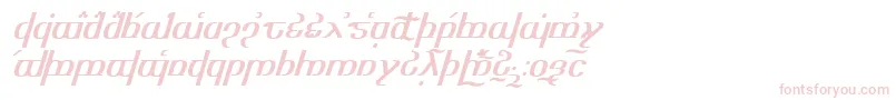 Tengwaroptimediagon-Schriftart – Rosa Schriften auf weißem Hintergrund