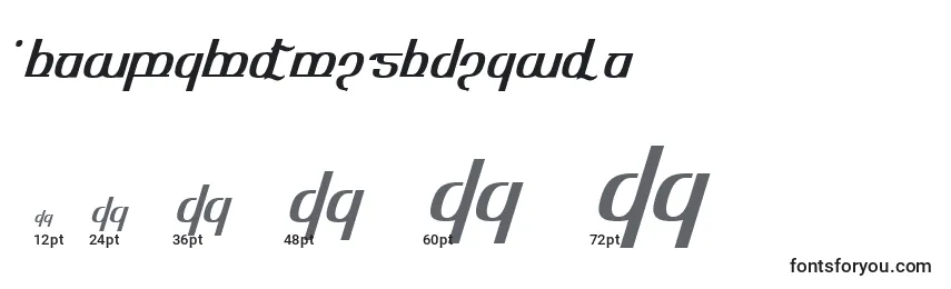 Размеры шрифта Tengwaroptimediagon