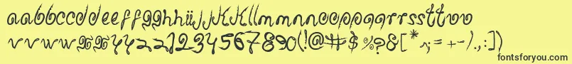 Sharkattack Font – Black Fonts on Yellow Background