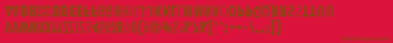 Подробнее о шрифте HumanErrorUpsideDown Шрифт HumanErrorUpsideDown – коричневые шрифты на красном фоне